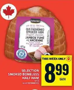 Food Basics SELECTION SMOKED BONELESS HALF HAM offer