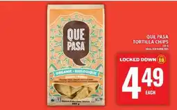 Food Basics QUE PASA TORTILLA CHIPS offer