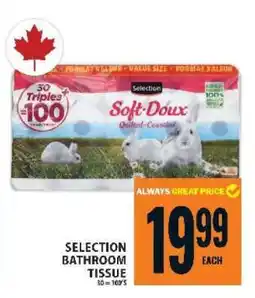 Food Basics SELECTION BATHROOM TISSUE offer