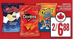 Food Basics Doritos, Ruffles Chips or Cheetos offer