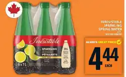 Food Basics Irresistible Sparkling Spring Water offer