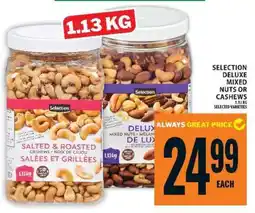 Food Basics Selection Deluxe Mixed Nuts or Cashews offer