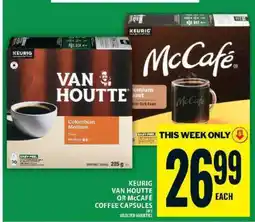 Food Basics Keurig Van Houtte or McCafé Coffee Capsules offer