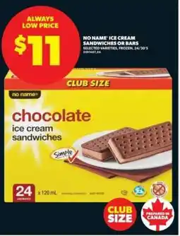 Real Canadian Superstore No Name Ice Cream Sandwiches offer