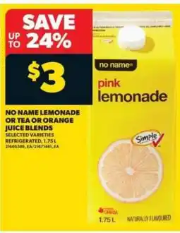 Real Canadian Superstore No Name Pink Lemonade offer
