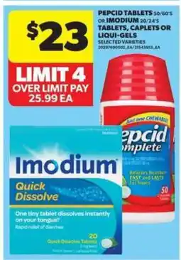 Real Canadian Superstore Pepcid Tablets or Imodium offer