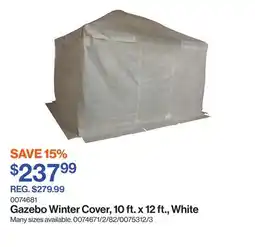 Patrick Morin Gazebo Winter Cover, 10 ft. x 12 ft., White offer