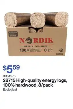 Patrick Morin High-quality energy logs, 100% hardwood, 8/pack offer