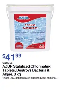 Patrick Morin Stabilized Chlorinating Tablets, Destroys Bacteria & Algae offer
