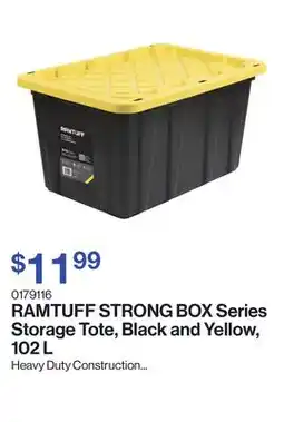 Patrick Morin STRONG BOX Series Storage Tote, Black and Yellow offer
