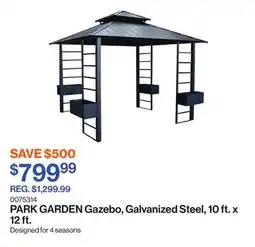Patrick Morin PARK GARDEN Gazebo, Galvanized Steel, 10 ft. x 12 ft offer