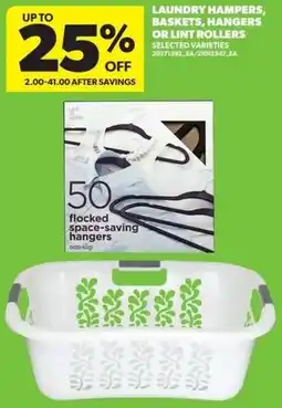 Real Canadian Superstore Laundry hampers, baskets, hangers or lint rollers offer