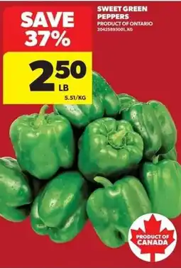 Real Canadian Superstore Sweet green peppers offer