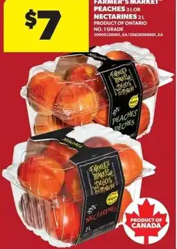 Real Canadian Superstore Farmer's market peaches or nectarines offer