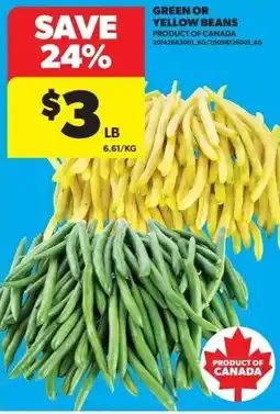 Real Canadian Superstore Green or yellow beans offer