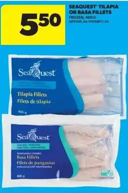 Real Canadian Superstore Sea ques tilapia or basa fillets offer
