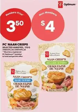 Real Canadian Superstore Pc naan crisps offer