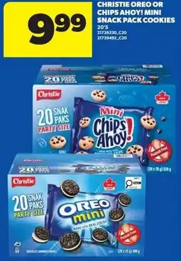 Real Canadian Superstore Christie oreo or chips ahoy! mini snack pack cookies offer