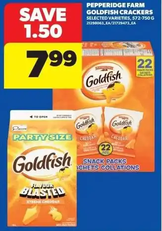 Real Canadian Superstore Pepperidge farm goldfish crackers offer