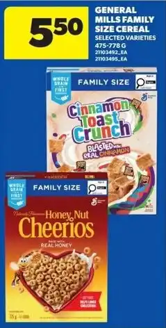 Real Canadian Superstore General mills family size cereal offer