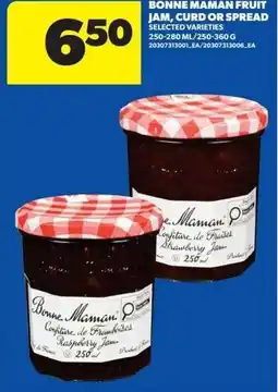 Real Canadian Superstore Bonne maman fruit jam, curd or spread offer