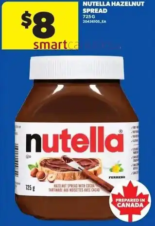 Real Canadian Superstore Nutella hazelnut spread offer