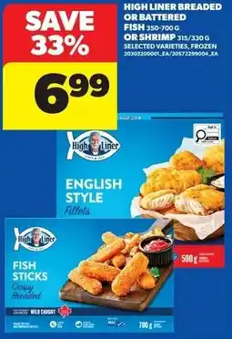 Real Canadian Superstore High liner breaded or battered fish or shrimp offer