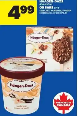 Real Canadian Superstore Häagen-dazs or bars offer