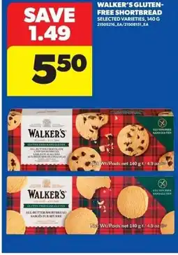 Real Canadian Superstore Walker's gluten free shortbread offer