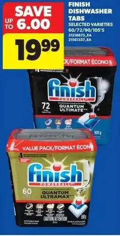 Real Canadian Superstore Finish dishwasher tabs offer