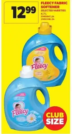 Real Canadian Superstore Fleecy fabric softener offer