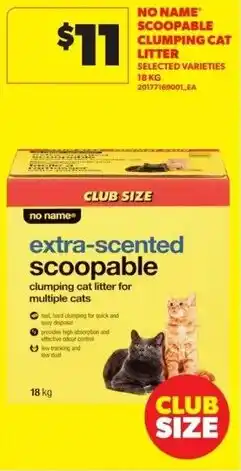 Real Canadian Superstore No name scoopable clumping cat litter offer