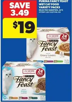 Real Canadian Superstore Purina fancy feast wet cat food variety packs offer