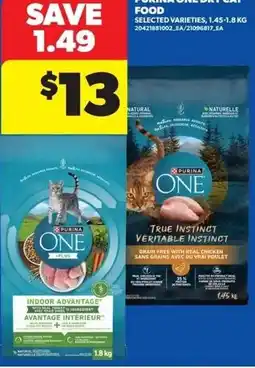 Real Canadian Superstore Purina one dry cat food offer