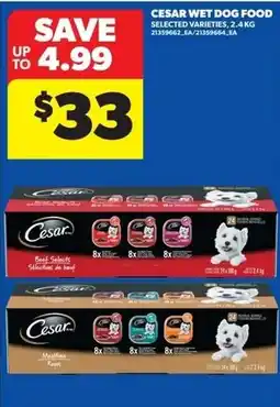 Real Canadian Superstore Cesar wet dog food offer