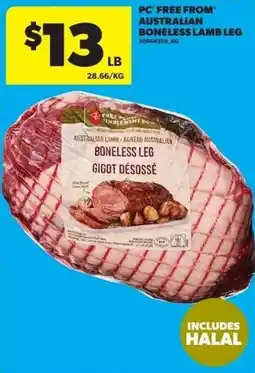 Real Canadian Superstore Pc free from australian boneless lamb leg offer
