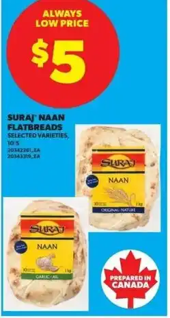Real Canadian Superstore Suraj naan flatbreads offer