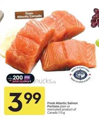 Sobeys Fresh Atlantic Salmon Portions offer