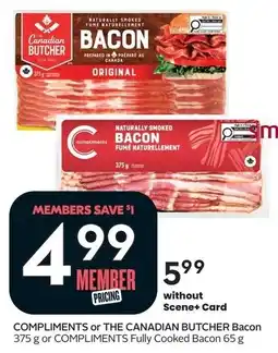 Sobeys COMPLIMENTS or THE CANADIAN BUTCHER Bacon offer