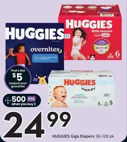 Sobeys HUGGIES Giga Diapers offer