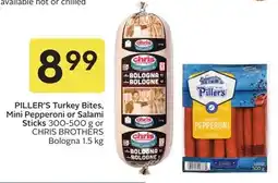 Sobeys PILLER'S Turkey Bites, Mini Pepperoni or Salami Sticks offer