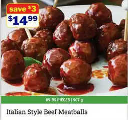 M & M Food Market Italian Style Beef Meatballs offer
