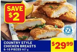 M & M Food Market COUNTRY STYLE CHICKEN BREASTS offer