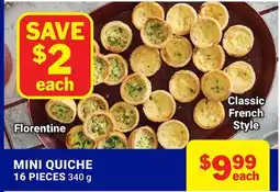 M & M Food Market MINI QUICHE offer