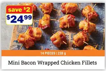 M & M Food Market Mini Bacon Wrapped Chicken Fillets offer