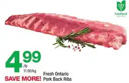 Highland Farms Fresh Ontario Pork Back Ribs offer