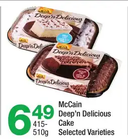 Highland Farms McCain Deep'n Delicious Cake offer