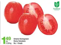 Highland Farms Ontario Homegrown Roma Tomatoes offer