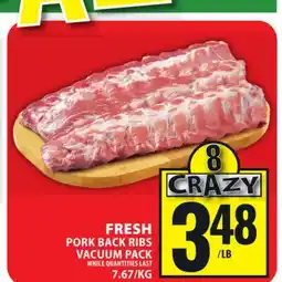 Food Basics FRESH PORK BACK RIBS VACUUM PACK offer
