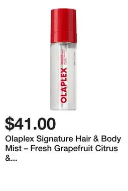 Sephora Olaplex Signature Hair & Body Mist – Fresh Grapefruit Citrus & Energizing Scent offer